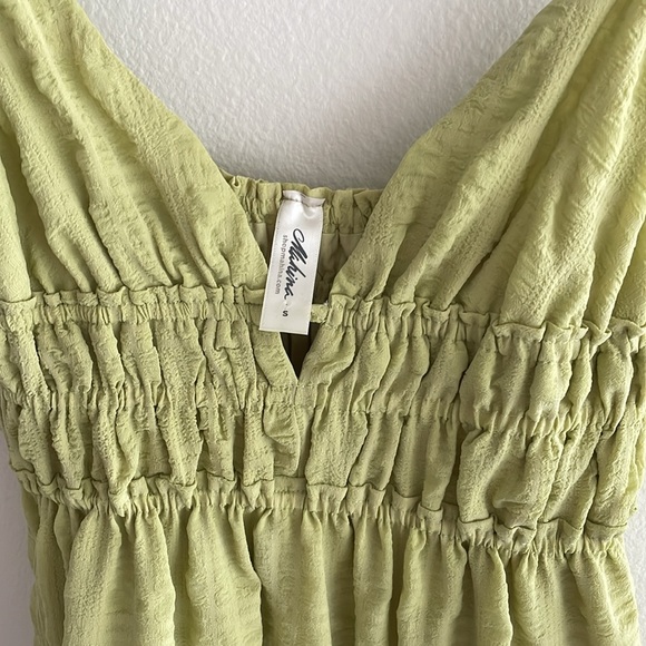 Mahina Chartreuse Cocktail Dress - Picture 6 of 12
